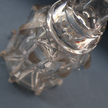 Load image into Gallery viewer, EXCEPTIONAL Victorian Bell Decanter with Original Stopper with Facet Cut Ribbing: 13 1/2 inches in height
