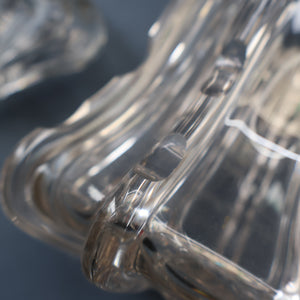 EXCEPTIONAL Victorian Bell Decanter with Original Stopper with Facet Cut Ribbing: 13 1/2 inches in height