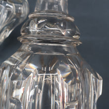 Load image into Gallery viewer, EXCEPTIONAL Victorian Bell Decanter with Original Stopper with Facet Cut Ribbing: 13 1/2 inches in height
