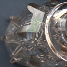 Load image into Gallery viewer, EXCEPTIONAL Victorian Bell Decanter with Original Stopper with Facet Cut Ribbing: 13 1/2 inches in height
