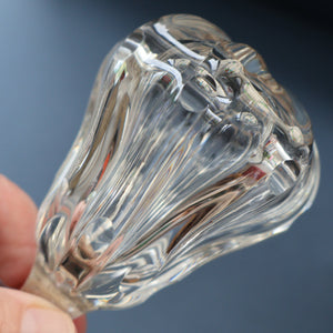 EXCEPTIONAL Victorian Bell Decanter with Original Stopper with Facet Cut Ribbing: 13 1/2 inches in height