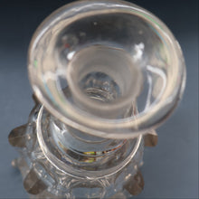 Load image into Gallery viewer, EXCEPTIONAL Victorian Bell Decanter with Original Stopper with Facet Cut Ribbing: 13 1/2 inches in height
