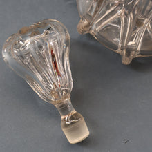 Load image into Gallery viewer, EXCEPTIONAL Victorian Bell Decanter with Original Stopper with Facet Cut Ribbing: 13 1/2 inches in height
