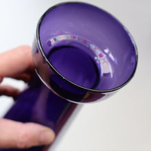 Load image into Gallery viewer, Fine Pair of Hand Blown ANTIQUE Hyacinth Bulb Vases  (Bristol Blue and Amethyst Glass)
