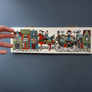 Extremely Rare 1960s NORWEGIAN Decorative Hanging Plaque by Figgjo Flint by Turi Gramstad
