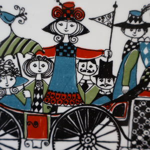 Extremely Rare 1960s NORWEGIAN Decorative Hanging Plaque by Figgjo Flint by Turi Gramstad