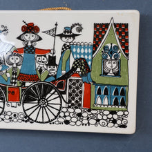 Load image into Gallery viewer, Extremely Rare 1960s NORWEGIAN Decorative Hanging Plaque by Figgjo Flint by Turi Gramstad
