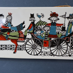 Extremely Rare 1960s NORWEGIAN Decorative Hanging Plaque by Figgjo Flint by Turi Gramstad
