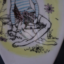 Load image into Gallery viewer, Three Pin Dishes April and Gay Nineties by Maureen Tanner 1950s
