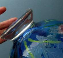 Load image into Gallery viewer, Fine Caithness Glass Bowl; etched thistles &amp; floral design. Bank of Scotland Tercentenary 1995
