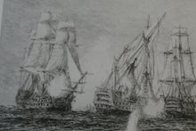 Load image into Gallery viewer, ORIGINAL ETCHING: William Lionel Wyllie (1851 – 1931) Battle of Trafalgar; c 1920
