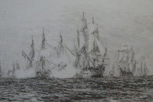 Load image into Gallery viewer, ORIGINAL ETCHING: William Lionel Wyllie (1851 – 1931) Battle of Trafalgar; c 1920
