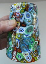 Load image into Gallery viewer, Vintage Italian Millefiori Glass Beaker or Tumbler. Height 4 1/4 inches
