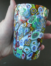 Load image into Gallery viewer, Vintage Italian Millefiori Glass Beaker or Tumbler. Height 4 1/4 inches
