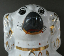 Load image into Gallery viewer, 13 1/4 Inches. Large Antique Victorian Staffordshire Dogs or Chimney Spaniels
