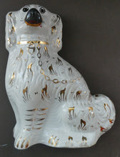 Load image into Gallery viewer, 13 1/4 Inches. Large Antique Victorian Staffordshire Dogs or Chimney Spaniels
