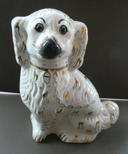 Load image into Gallery viewer, 13 1/4 Inches. Large Antique Victorian Staffordshire Dogs or Chimney Spaniels
