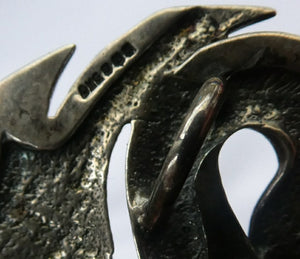 Vintage 1990s Ola Gorie Silver Hallmarked Swan Brooch