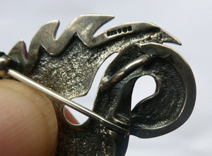 Vintage 1990s Ola Gorie Silver Hallmarked Swan Brooch