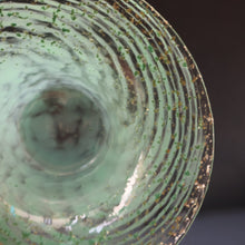 Load image into Gallery viewer, SCOTTISH GLASS. Collectable Small PAIR of 1930s Monart Bowls. Aqua with Silver Aventurine (I)
