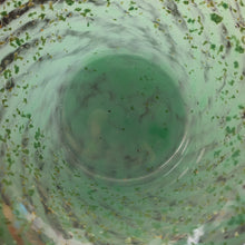 Load image into Gallery viewer, SCOTTISH GLASS. Collectable Small PAIR of 1930s Monart Bowls. Aqua with Silver Aventurine (H)
