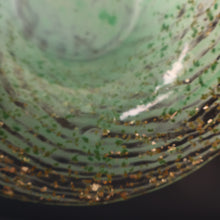 Load image into Gallery viewer, SCOTTISH GLASS. Collectable Small PAIR of 1930s Monart Bowls. Aqua with Silver Aventurine (H)
