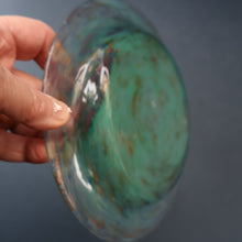 Load image into Gallery viewer, SCOTTISH GLASS. Collectable 1930s Monart Plate with Shallow Dip. 7 1/2  inches (D)
