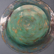 Load image into Gallery viewer, SCOTTISH GLASS. Collectable 1930s Monart Plate with Shallow Dip. 7 1/2  inches (D)
