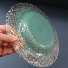 Load image into Gallery viewer, SCOTTISH GLASS. Collectable 1930s Monart Plate with Shallow Dip. 9 1/4  inches (C)

