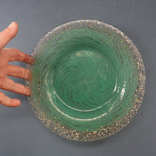Load image into Gallery viewer, SCOTTISH GLASS. Collectable 1930s Monart Plate with Shallow Dip. 9 1/4  inches (B)
