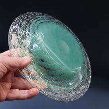 Load image into Gallery viewer, SCOTTISH GLASS. Collectable 1930s Monart Plate with Shallow Dip. 9 1/4  inches (A)
