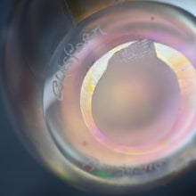 Load image into Gallery viewer, SIGNED John Ditchfield Glasform White Iridescent Glass Vase. 6 1/2 INCHES

