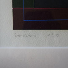 Load image into Gallery viewer, Gordon House (1932 - 2004). 1960s POP ART Screenpint. Entitled Series 40cm E. Pencil Signed
