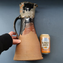 Load image into Gallery viewer, WELSH STUDIO POTTERY. Large Stoneware Jug with Dripping Glaze Decoration by Terry Bell Hughes (b. 1937)
