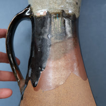 Load image into Gallery viewer, WELSH STUDIO POTTERY. Large Stoneware Jug with Dripping Glaze Decoration by Terry Bell Hughes (b. 1937)
