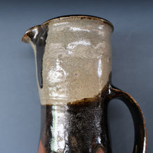 Load image into Gallery viewer, WELSH STUDIO POTTERY. Large Stoneware Jug with Dripping Glaze Decoration by Terry Bell Hughes (b. 1937)

