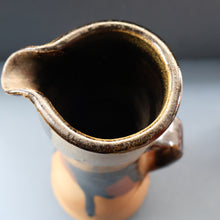 Load image into Gallery viewer, WELSH STUDIO POTTERY. Large Stoneware Jug with Dripping Glaze Decoration by Terry Bell Hughes (b. 1937)
