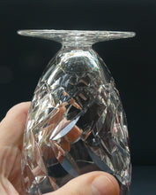 Load image into Gallery viewer, Unusual Vintage SET OF SIX Fine Lead Crystal Large JUICE GLASSES, possibly Webb Corbett

