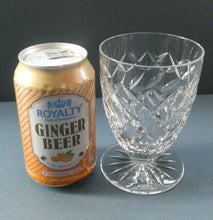 Load image into Gallery viewer, Unusual Vintage SET OF SIX Fine Lead Crystal Large JUICE GLASSES, possibly Webb Corbett
