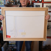 Load image into Gallery viewer, SCOTTISH ART. Woodcut. Temple Garden on a Rainy Day, Kyoto (1989) by John Houston (1930 - 2008)
