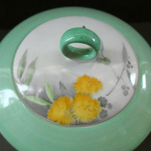 SHELLEY 1930s Art Deco Breakfast Set. Regal Acacia Pattern with Yellow Flowers