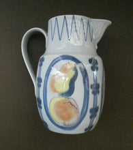 Load image into Gallery viewer, 1950s Buchan Large Stoneware Jug BRITTANY Pattern with apples &amp; pears 
