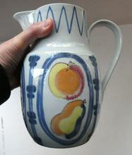 Load image into Gallery viewer, 1950s Buchan Large Stoneware Jug BRITTANY Pattern with apples &amp; pears 
