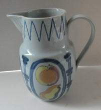 Load image into Gallery viewer, 1950s Buchan Large Stoneware Jug BRITTANY Pattern with apples &amp; pears 
