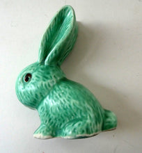 Load image into Gallery viewer, Vintage SYLVAC Pair of Green Snub-Nose Bunny Rabbits
