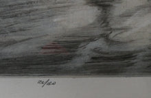 Load image into Gallery viewer, SCOTTISH ART. Lively Colour Etching Entitled &quot;Curling Competition&quot; by Henry Wilkinson (1921 - 2011). SIGNED
