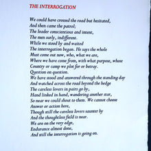 Load image into Gallery viewer, 1981 Lithograph by William Johnstone Illustration to William Baird&#39;s Poem &quot;The Interrogation&quot;. Pencil Signed
