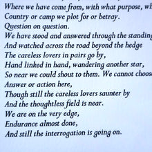 Load image into Gallery viewer, 1981 Lithograph by William Johnstone Illustration to William Baird&#39;s Poem &quot;The Interrogation&quot;. Pencil Signed
