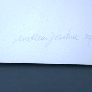 1981 Lithograph by William Johnstone Illustration to William Baird's Poem "The Interrogation". Pencil Signed