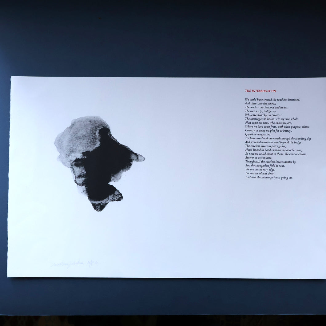 1981 Lithograph by William Johnstone Illustration to William Baird's Poem 
